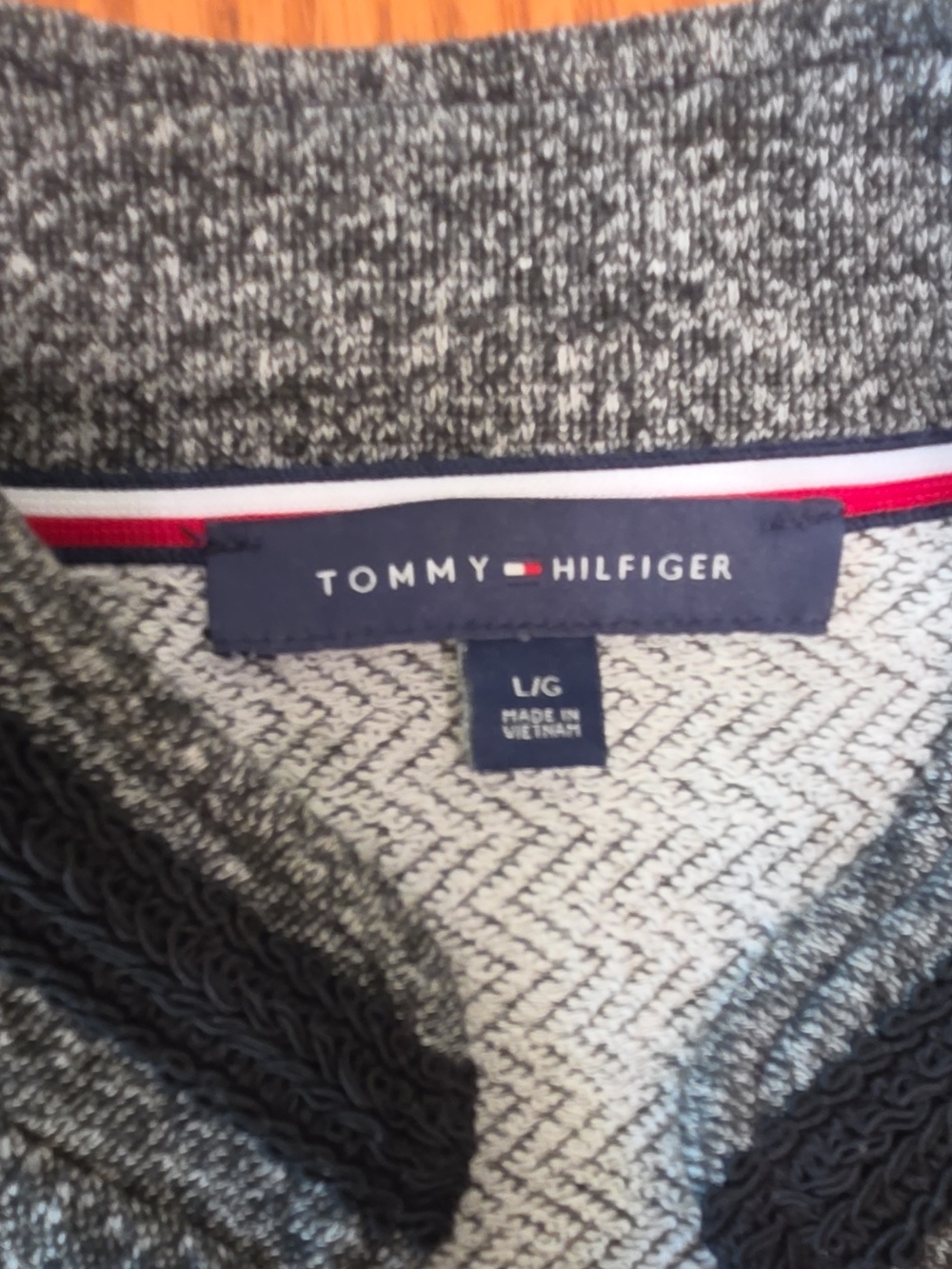 Tommy Hilfiger Women’s Size L Gray Double-Breasted Button-Front Lined Jacket - Picture 2 of 8